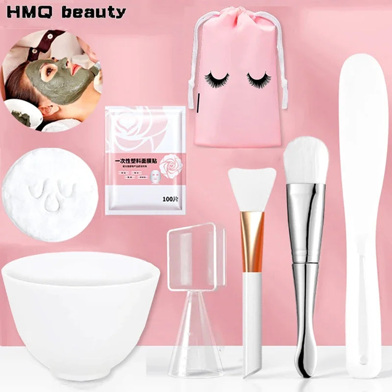 Silicone Face Mask & Mixing Bowl Set for Skincare