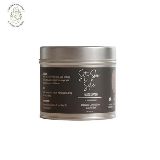 Handmade Satin Skin Salve, Skincare Eczema Cream for Kids and Adults, Natural Sensitive Skin Treatment, Soothing, Smoothing, Antioxidant and Anti Inflammatory, Unscented 8oz
