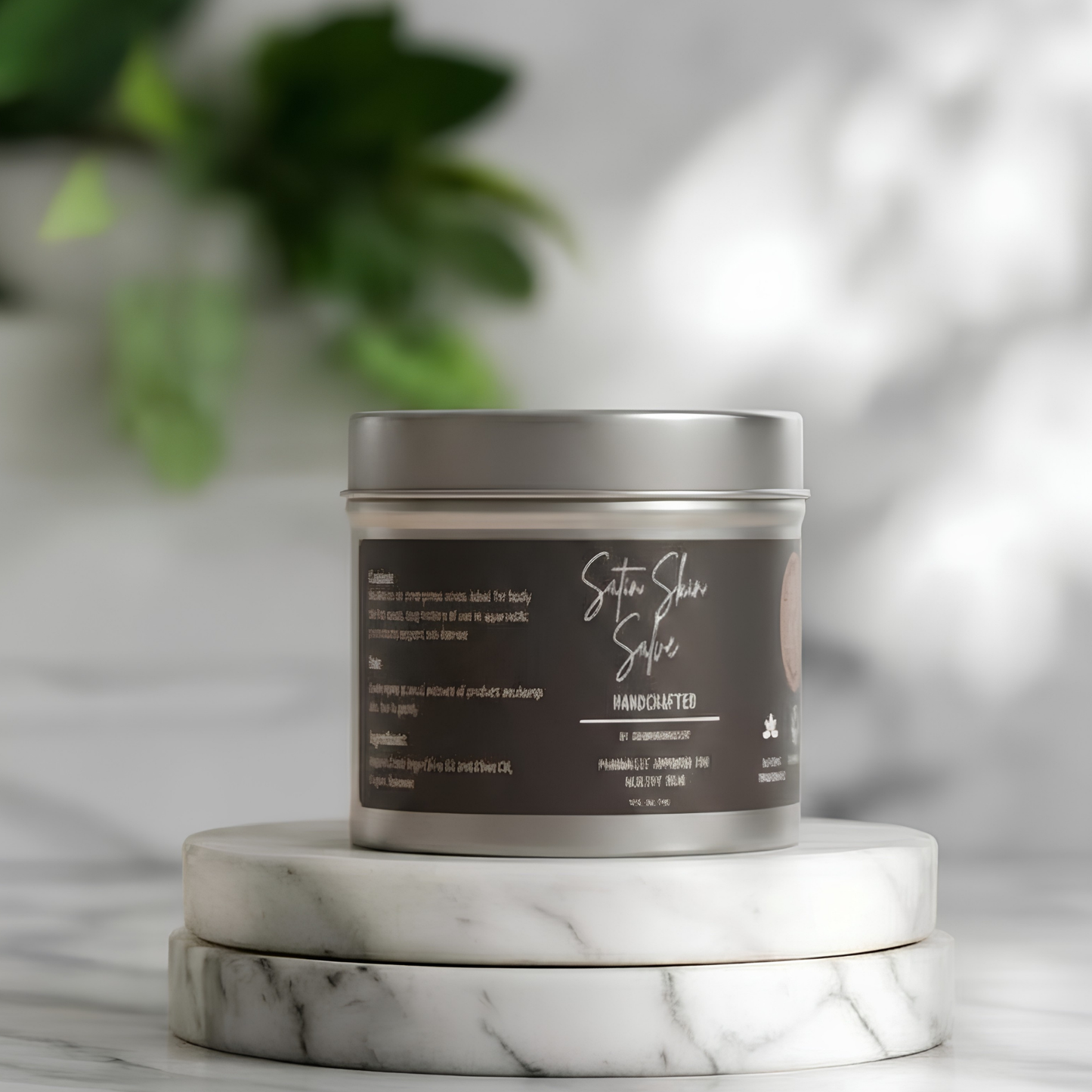 Handmade Satin Skin Salve, Skincare Eczema Cream for Kids and Adults, Unscented 8 oz