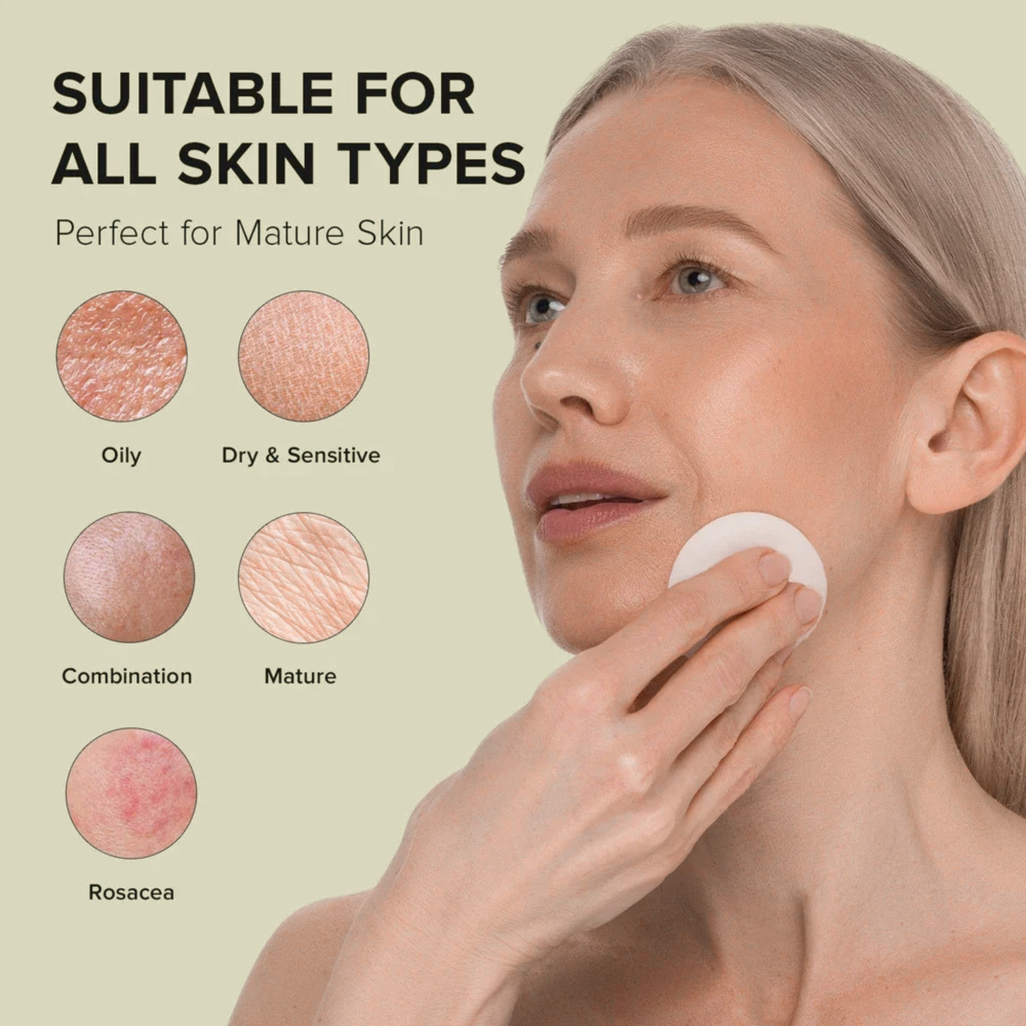 Maree Glycolic Acid Exfoliating Facial Pads with Hyaluronic Acid, Salicylic Acid and Niacinamide 50 Pads