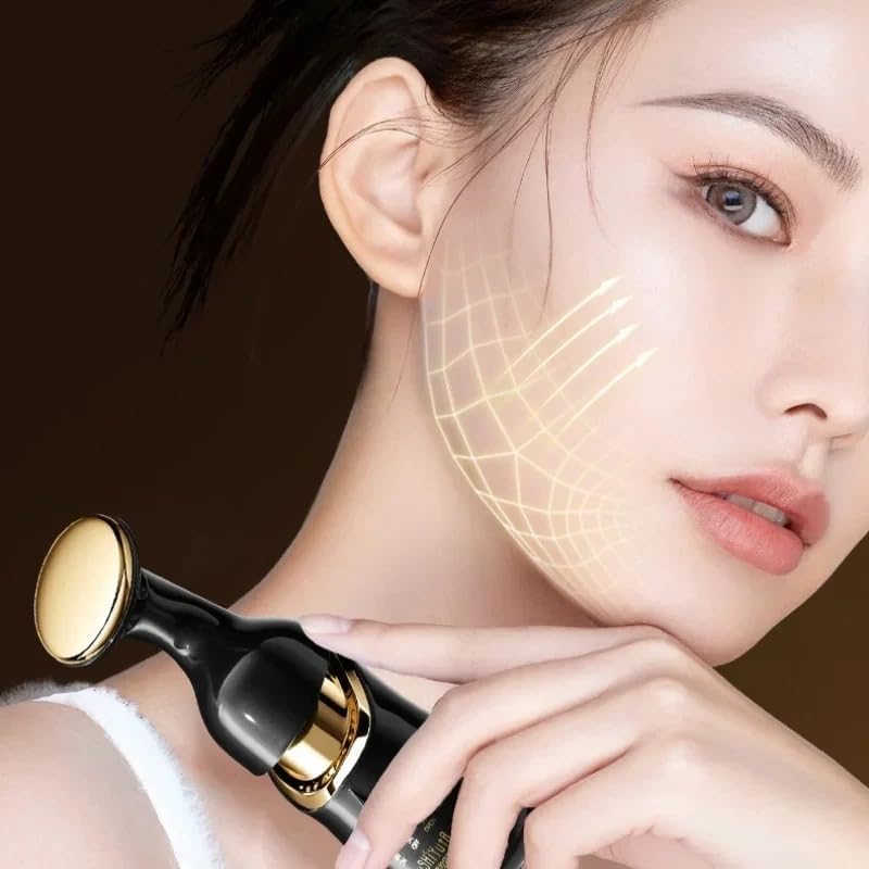 Gushiyuta 3 In 1 Face, Eye, and Neck Massage Tool, Lifting and Firming, Electric Slimming Tool Black