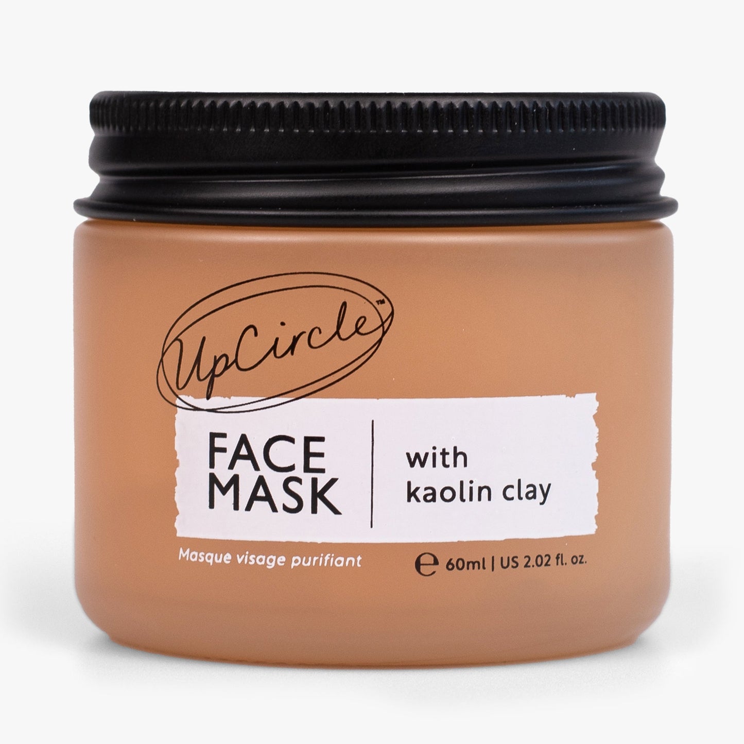 UpCircle Hydrating Kaolin Clay Face Mask Detoxifying Mask to Clear Spots, Blackheads and Pores 60ml