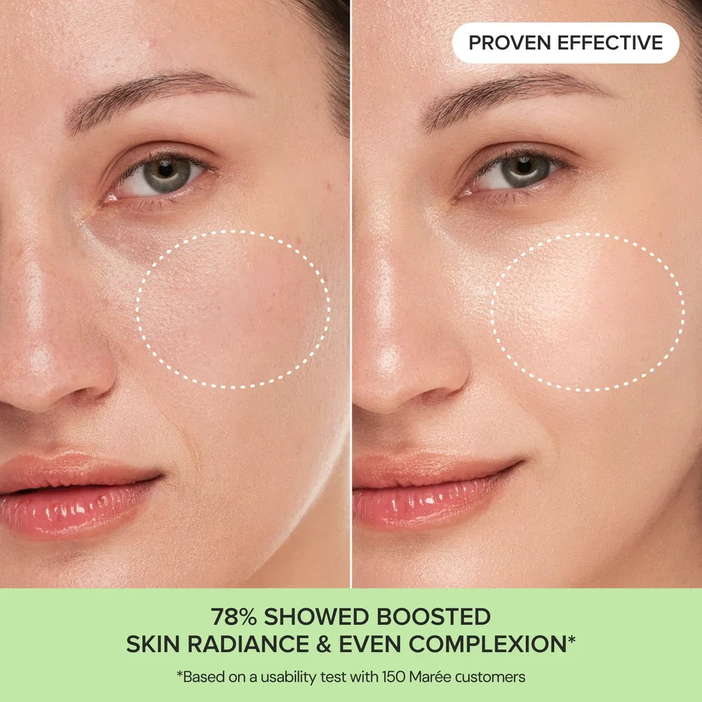 Maree Glycolic Acid Facial Pads, Exfoliating Pads with Tea Tree oil, Resurfacing Pads with Hyaluronic Acid, Salicylic Acid and Niacinamide 50 Pads