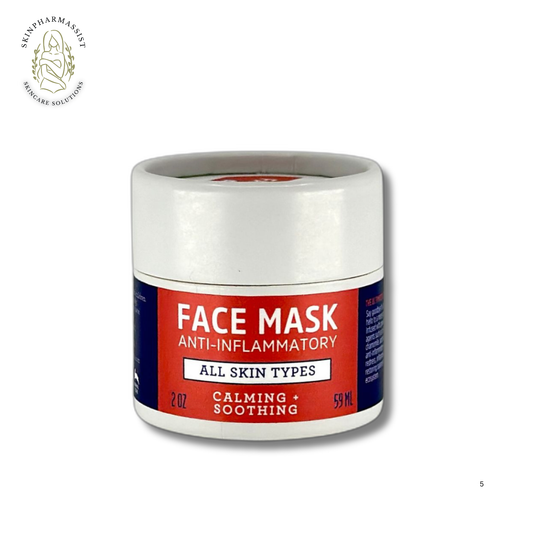 Fatco Face Mask Anti-Inflammatory for All Skin Types, Calming and Soothing Skincare 2 Oz